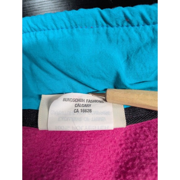 VTG‎ Canada Lake Louise The Shirt Company Fleece Snap Pullover Pink Women's L - Picture 10 of 10